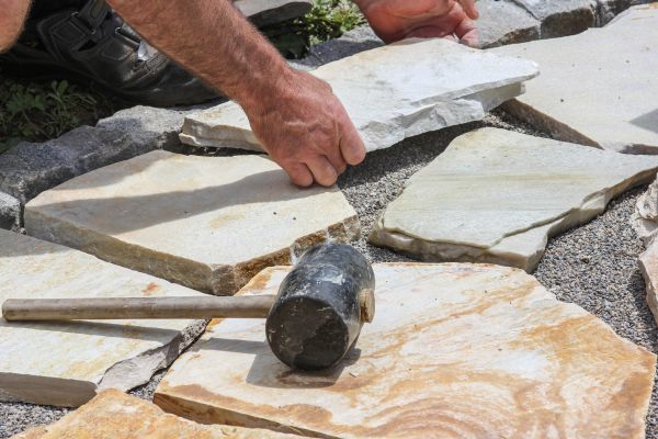 Stone Sidewalk Installation in Peoria
